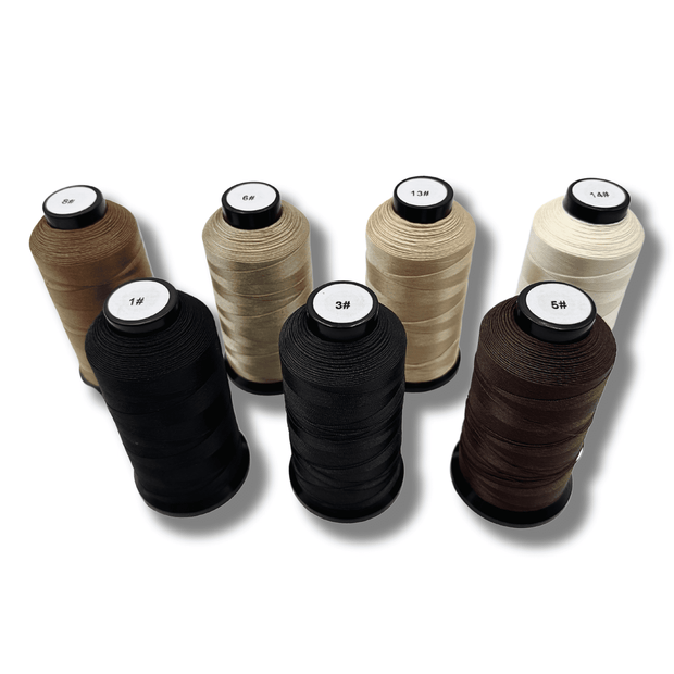 Strong pre-bonded nylon hair extension thread for reliable and seamless weft application