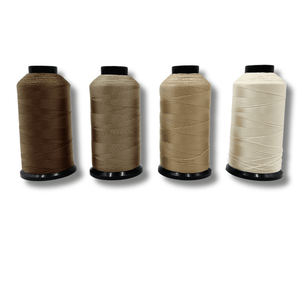Strong pre-bonded nylon hair extension thread for reliable and seamless weft application