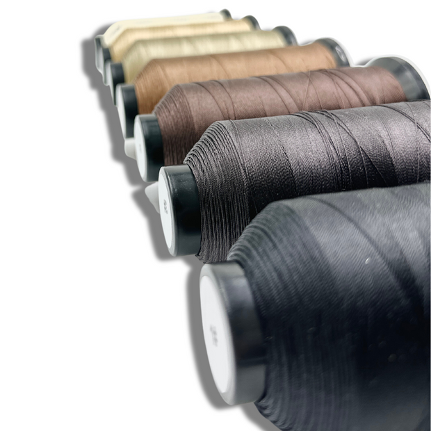 Strong pre-bonded nylon hair extension thread for reliable and seamless weft application