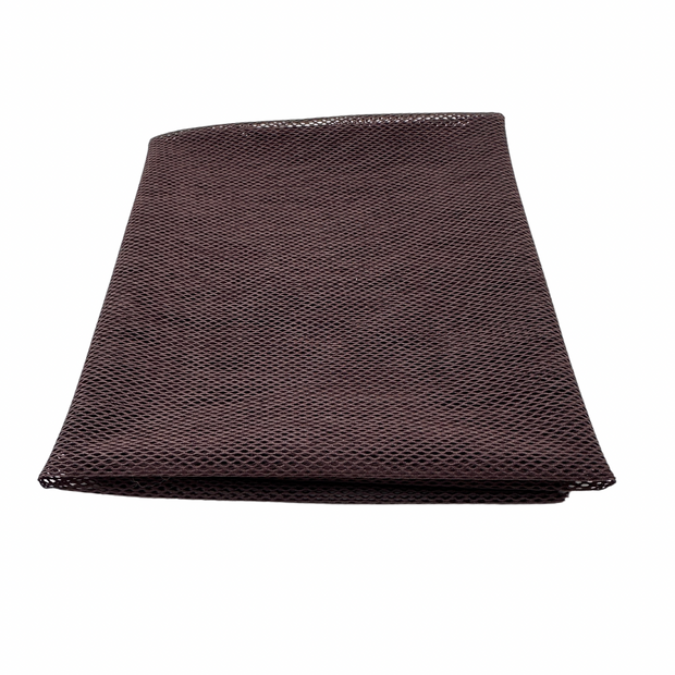 close-up of a 4-way stretch mesh demonstrating its superior elasticity. Designed for use in hair loss systems, this mesh provides excellent breathability and a snug fit, enhancing the overall longevity of the installation