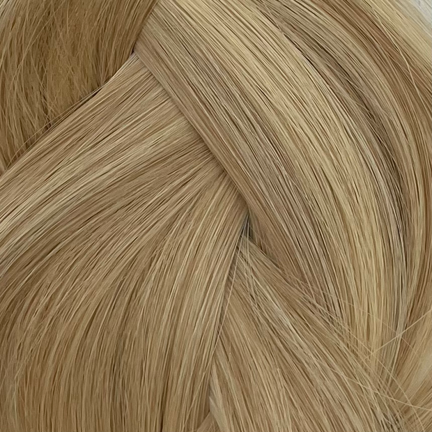 Ethically produced Australian nano tip hair extensions in highlighted  piano shades, double drawn, sourced from a single donor, 100% human virgin hair, thick from root to tip for a full, luxurious look