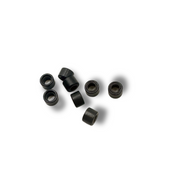 pre-loaded micro beads. Specifically designed for weft and I-tip hair extensions, these beads feature a silicone lining that ensures a secure and comfortable grip without damaging your natural hair. The pre-loaded design allows for a fast and efficient set-up, enabling quicker loading on your looping tool. 