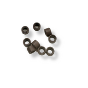 pre-loaded micro beads. Specifically designed for weft and I-tip hair extensions, these beads feature a silicone lining that ensures a secure and comfortable grip without damaging your natural hair. The pre-loaded design allows for a fast and efficient set-up, enabling quicker loading on your looping tool. 