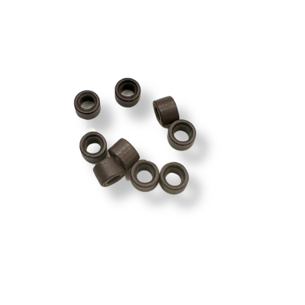 pre-loaded micro beads. Specifically designed for weft and I-tip hair extensions, these beads feature a silicone lining that ensures a secure and comfortable grip without damaging your natural hair. The pre-loaded design allows for a fast and efficient set-up, enabling quicker loading on your looping tool. 