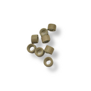 pre-loaded micro beads. Specifically designed for weft and I-tip hair extensions, these beads feature a silicone lining that ensures a secure and comfortable grip without damaging your natural hair. The pre-loaded design allows for a fast and efficient set-up, enabling quicker loading on your looping tool. 