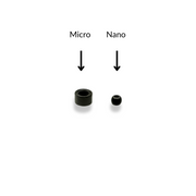 what's the difference between and nano ring and a micro bead size comparison 
