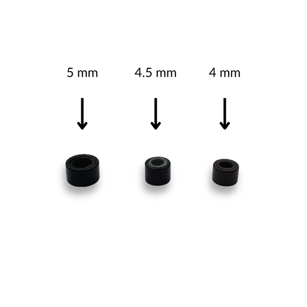 what size micro beads are offered with loxx of london 5mm, 4.5mm and 4mm