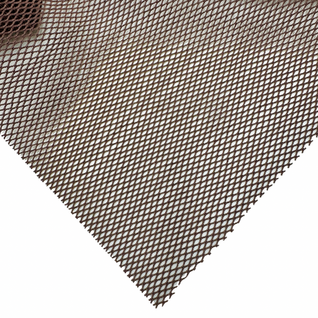 close-up of a 4-way stretch mesh demonstrating its superior elasticity. Designed for use in hair loss systems, this mesh provides excellent breathability and a snug fit, enhancing the overall longevity of the installation