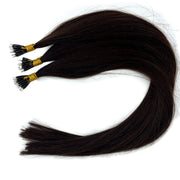2b - Solid shades double drawn Australian nanotip hair extensions, sourced from a single donor, 100% human virgin hair, thick from root to tip, ethically produced for premium quality and volume