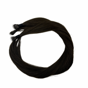 2A - Solid shades double drawn Australian nanotip hair extensions, sourced from a single donor, 100% human virgin hair, thick from root to tip, ethically produced for premium quality and volume