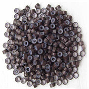 copper silicone lined micro beads for secure and comfortable weft and i-tip  hair extension application