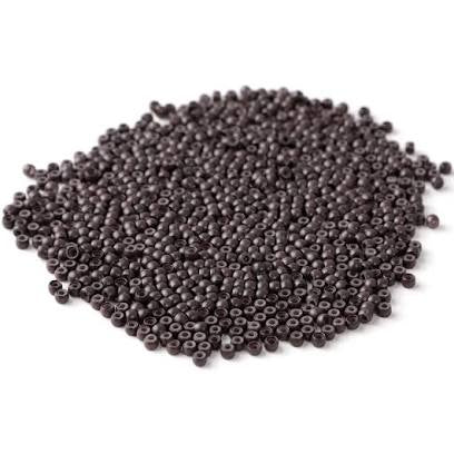 Nano ring silicone lined beads for discreet and durable nano tip hair extensions